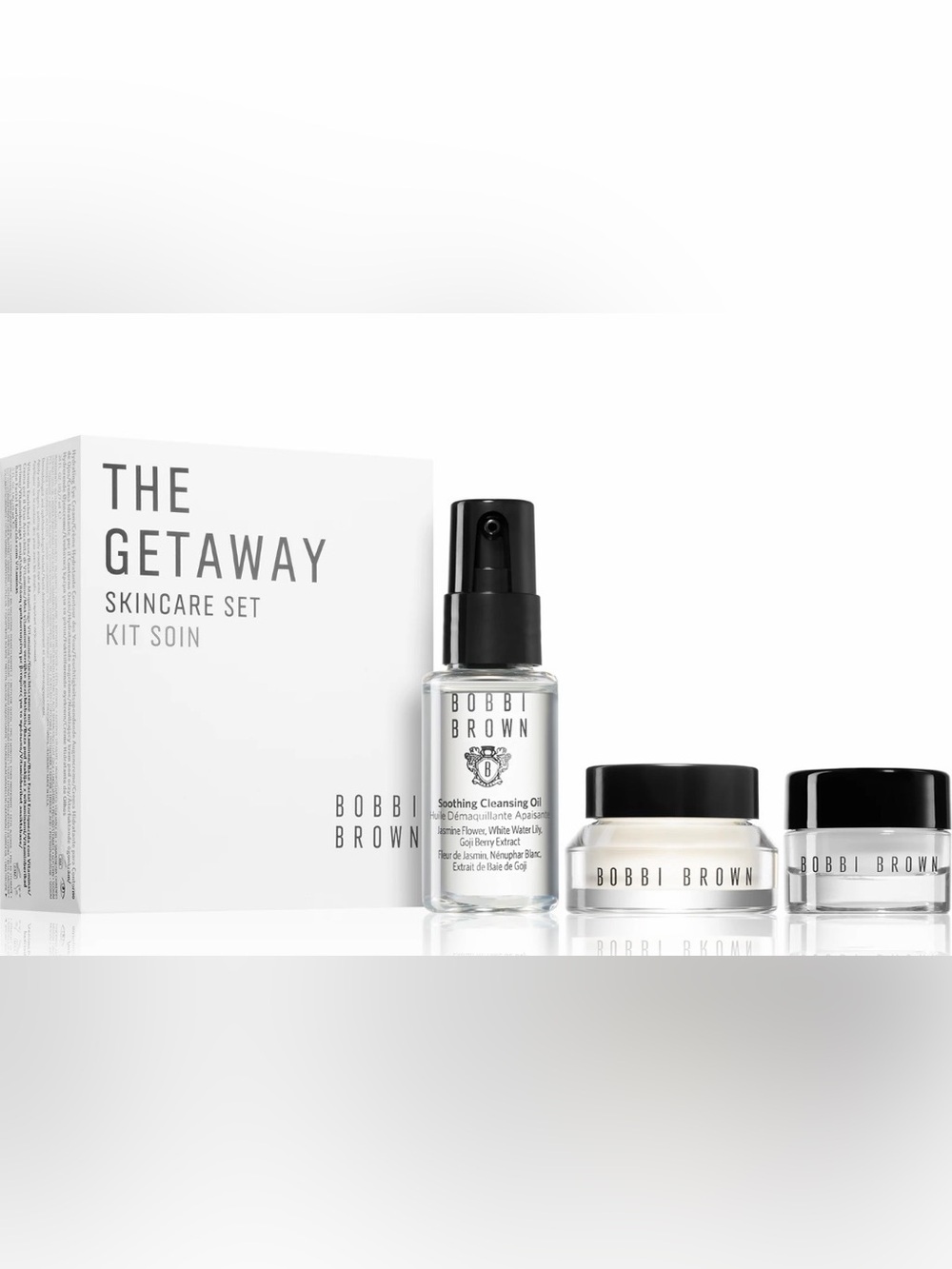 Bobbi Brown The Getaway Skincare Trio Set- Face Base, Eye Cream, Cleansing Oil
